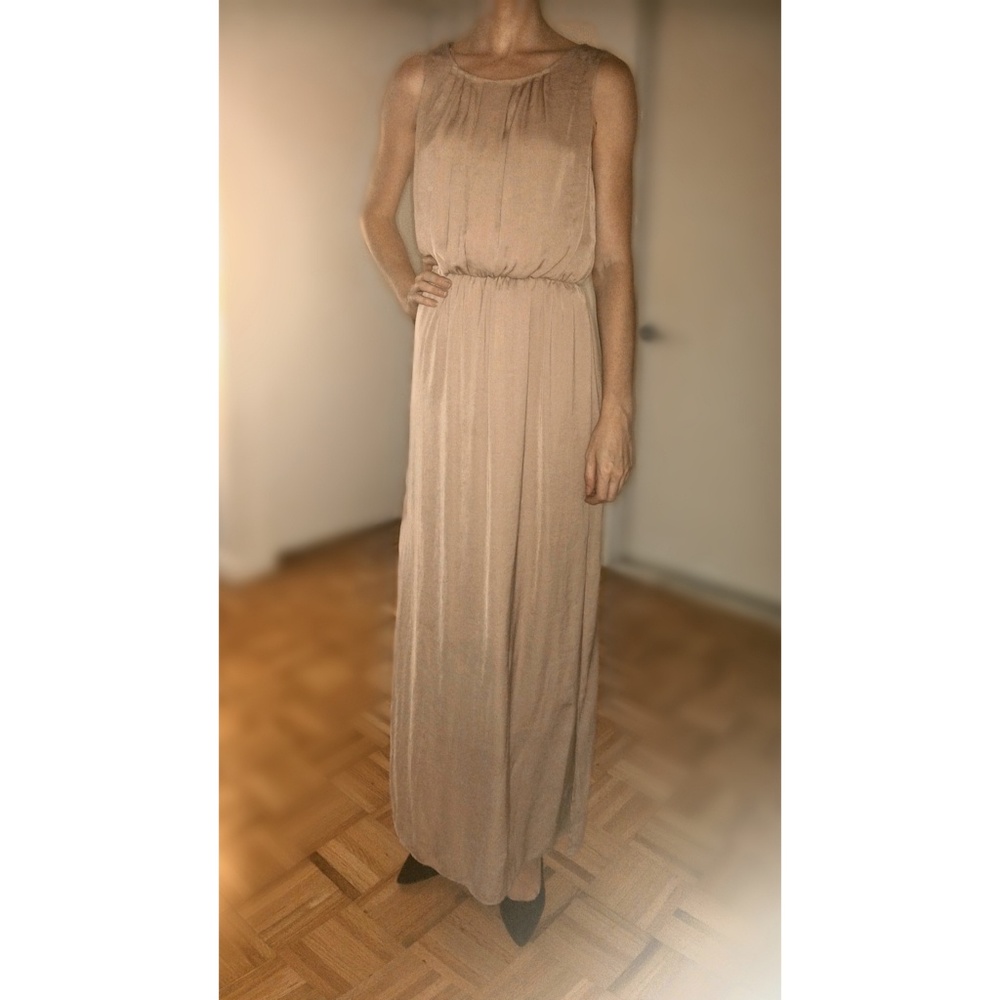 Forever 21 Mauve Cinched Waist Maxi Dress